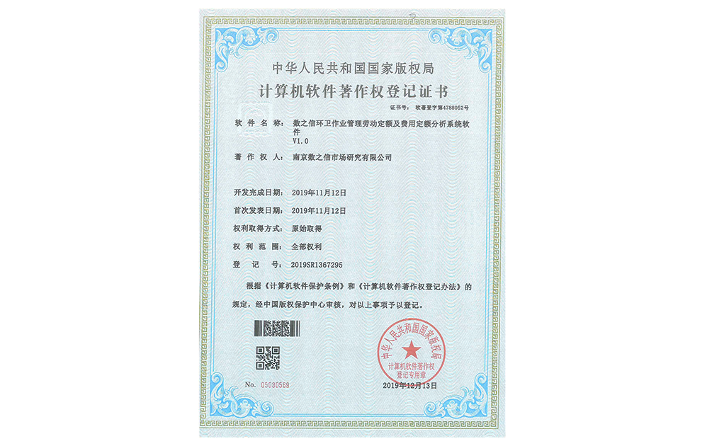 環(huán)衛(wèi)作業(yè)管理勞動定額及費用定額分析系統(tǒng)軟件V1